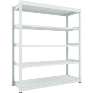 TRUSCO ( トラスコ中山 )　ＴＵＧ型中量ボルトレス棚　６００ｋｇ　単体型　１８５５×６２６×Ｈ２１００　５段 ( TUG600-76L-5 )