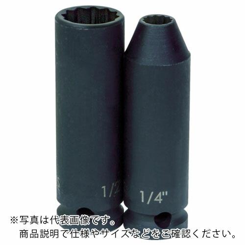 WILLIAMS インパクト用ソケット ディープ 3/8 12角 対辺寸法13mm ( JHW354...