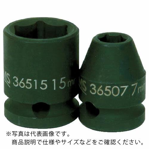 WILLIAMS インパクト用ソケット ショート 3/8 6角 対辺寸法14×全長27mm ( JH...