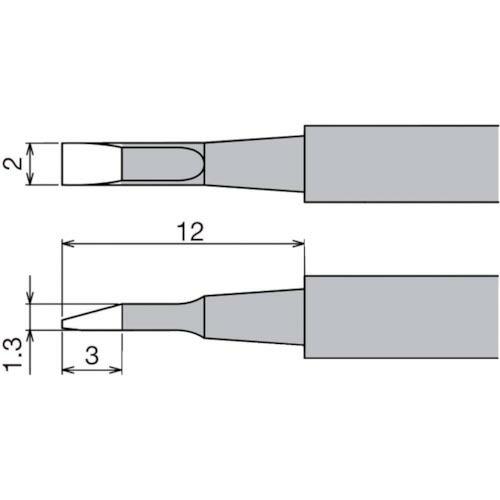 【SALE価格】グット ステーション型はんだこてXST-80G用替こて先 ( XST-80HRT-2...