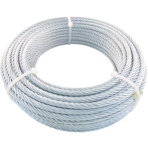 TRUSCO JIS規格品メッキ付ワイヤロープ (6X19)Φ6mmX10m ( JWM-6S10 ...