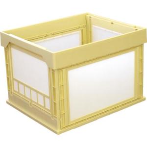 KUNIMORI プラスチック折畳みコンテナ パタコン N-107 イエロー ( 50191-N107-YE ) (株)国盛化学｜orangetool