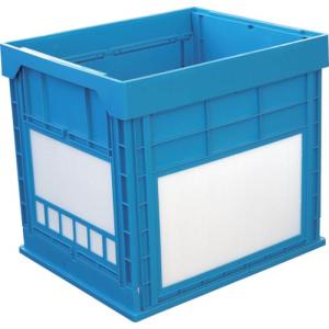 KUNIMORI プラスチック折畳みコンテナ パタコン N-134 ブルー ( 50680-N134-B ) (株)国盛化学｜orangetool