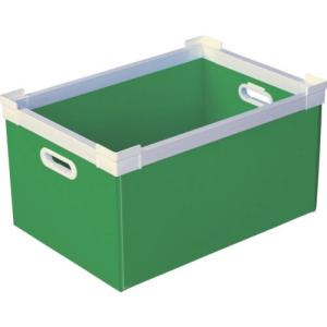 KUNIMORI プラダン NSコンテナ 40L(SWコーナー)ライトグリーン ( 78101-NS40L-LG ) (株)国盛化学｜orangetool