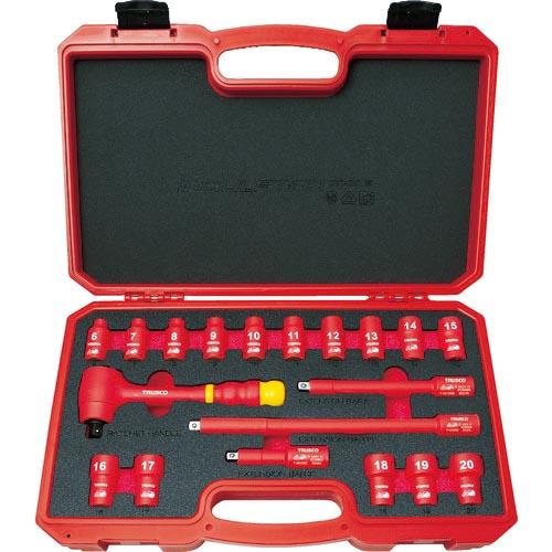 TRUSCO 絶縁ソケットレンチセット(6角タイプ)差込角9.5mm ( TZSW3-19S )