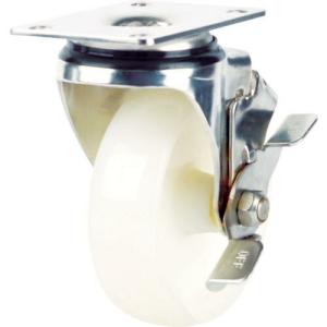 SAMSONG ステンレス用キャスター 自在 ナイロン車100mm ブレーキ付 ( TP5140-NYL-SUS-TLB ) SAMSONG CASTER｜orangetool