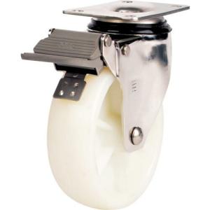 SAMSONG ステンレス用キャスター 自在 ナイロン車125mm ブレーキ付 ( TP5150-NYL-SUS-SWB ) SAMSONG CASTER｜orangetool