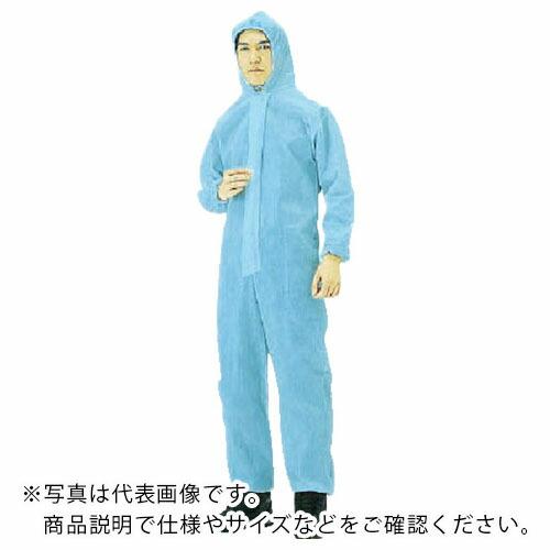 TRUSCO 不織布使い捨て保護服 Mサイズ ブルー ( TPC-M-B ) トラスコ中山(株)