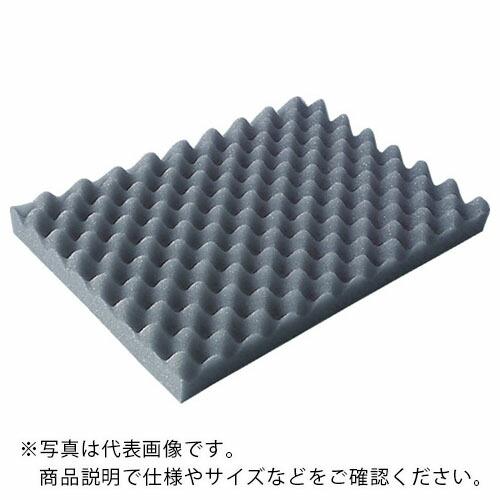 TRUSCO 波状加工ウレタンスポンジシート ハード 20mm 1mX1m 黒 ( TKWH-201...