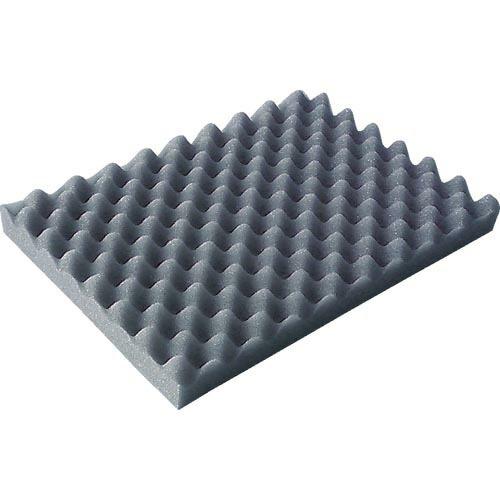 TRUSCO 波状加工ウレタンスポンジシート ハード 30mm 1mX1m 黒 ( TKWH-301...