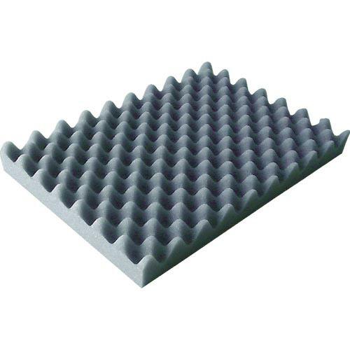 TRUSCO 波状加工ウレタンスポンジシート ソフト 30mm 1mX1m 黒 ( TKWS-301...