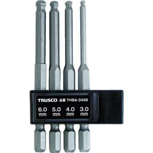 TRUSCO ボールポイント六角ビット4本組セット ( THBA-3456 ) トラスコ中山(株)｜orangetool