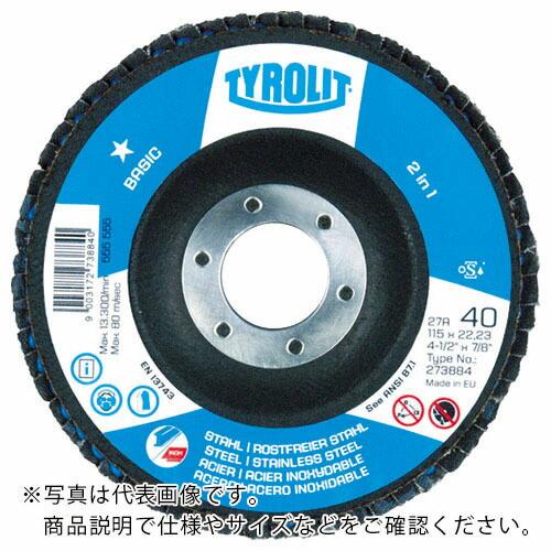 TYROLIT フラップディスク ベーシックタイプ 125mm #80 ( 320323 )【10枚...