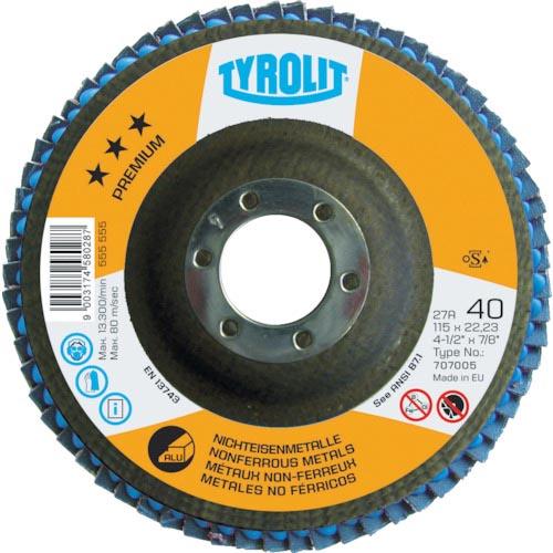 TYROLIT フラップディスク アルミ向け 125mm #40 ( 707159 )【10枚セット...