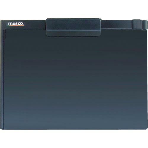 TRUSCO ペンホルダー付クリップボード A4横 黒 ( TCB-A4S-BK ) トラスコ中山(...
