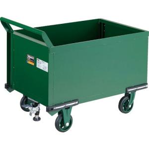 TRUSCO 鋼鉄製運搬車 900X600 前方トビラ Lストッパー付 ( OH-24PSS ) トラスコ中山(株)｜orangetool