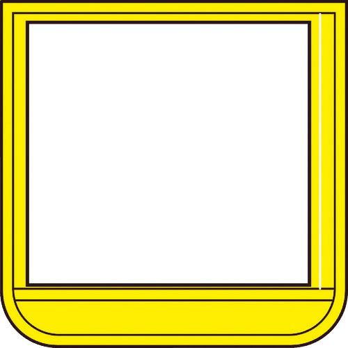 TRUSCO ポケット胸章黄・軟質ビニール・60×60mm ( T368-13 ) トラスコ中山(株...