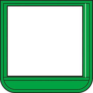 TRUSCO ポケット胸章緑・軟質ビニール・60×60mm ( T368-14 ) トラスコ中山(株)｜orangetool