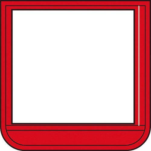 TRUSCO ポケット胸章赤・軟質ビニール・60×60mm ( T368-15 ) トラスコ中山(株...