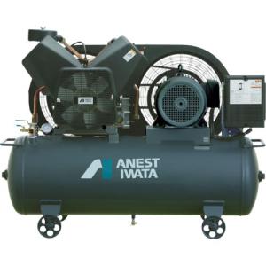 アネスト岩田 レシプロコンプレッサ(タンクマウント・オイルフリータイプ)50Hz モーター出力5.5kW ( TFP55CF-10M5 )｜orangetool