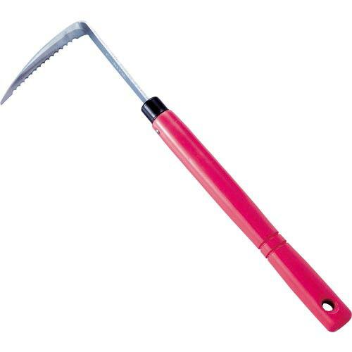 ドウカン 草削 コンコン鎌 ピンク 長柄 全長370mm ( DK695 ) (株)ドウカン