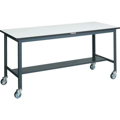 TRUSCO 中荷重作業台(250kg)AEW型 900X600XH846 φ100ウレタンキャスタ...