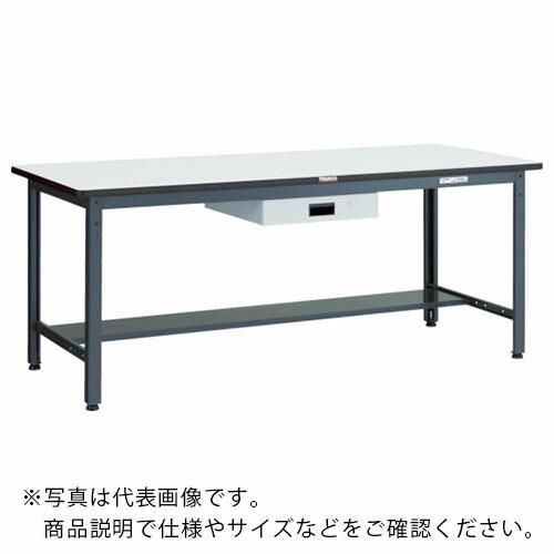 TRUSCO 中荷重作業台(500kg)AEW型 900X600XH740 薄型1段引出付 ダークグ...