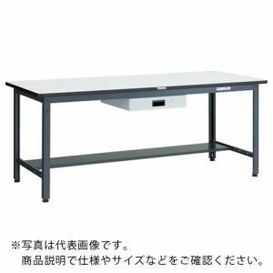 TRUSCO 中荷重作業台(500kg)AEW型 900X600XH740 薄型1段引出付 ダークグレー色 ( AEWR-0960UDK1 ) トラスコ中山(株)｜orangetool