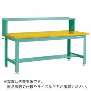TRUSCO 中荷重作業台(2000kg)DW型 1200X750XH1044(全高) 上棚付 グリーン色 ( DW-1200YURB ) トラスコ中山(株)｜orangetool