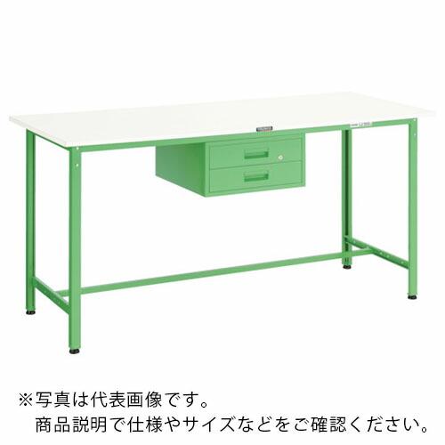 TRUSCO 軽荷重立作業台(300kg)HAE型 900X600XH900 2段引出付 ホワイト色...