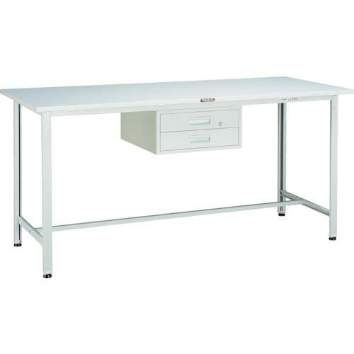 TRUSCO 軽荷重立作業台(300kg)HAE型 900X600XH900 2段引出付 ホワイト色...