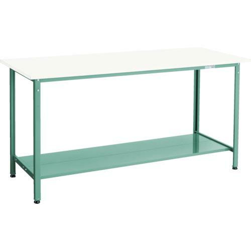 TRUSCO 軽荷重立作業台(300kg)HAE型 900X600XH900 下棚2枚付 グリーン色...