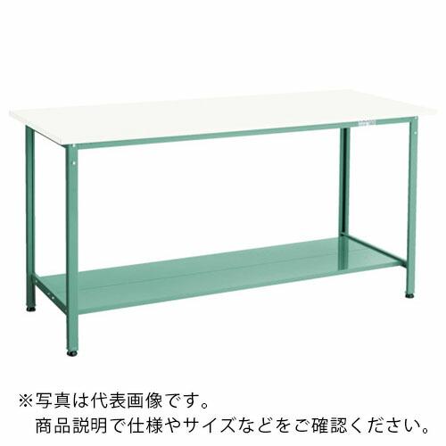 TRUSCO 軽荷重立作業台(300kg)HAE型 1800X750XH900 下棚2枚付 ホワイト...