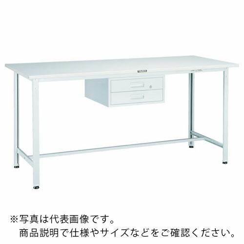 TRUSCO 軽荷重立作業台(300kg)HAE型 900X600XH900 2段引出付 グリーン色...