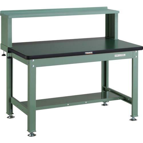 TRUSCO 中荷重作業台(2000kg)DW型 1200X750XH740 上棚付 グリーン色 (...
