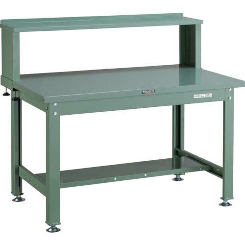 TRUSCO 中荷重作業台(2000kg)DW型 1200X750XH1044(全高) 上棚付 グリ...