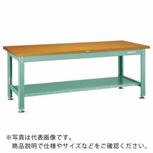 TRUSCO 中荷重作業台(2000kg)DW型 1800X900XH740 下棚付 グリーン色 ( SDW-1809LT ) トラスコ中山(株)｜orangetool