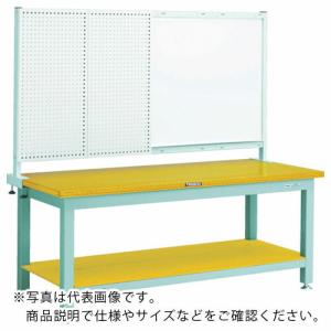 TRUSCO 重荷重作業台(3000kg)TW型 1200X750XH1740(全高) 前パネル付 グリーン色 ( TW-1200P1 ) トラスコ中山(株)｜orangetool