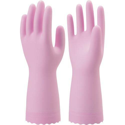 SHOWA 塩化ビニール手袋 ナイスハンドミュー薄手 ピンク Mサイズ ( NHMIU-MP )