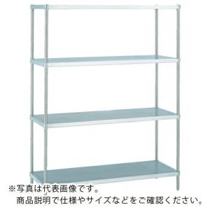 ERECTA スーパーシリーズ・304パンチングソリッドシェルフ 間口1212mm×奥行613mm×高さ1587mm(PS) DB付 5段 ( LSS1220PSPS1590W5 )｜orangetool