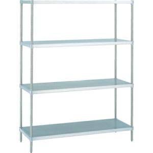 ERECTA スーパーシリーズ・304パンチングソリッドシェルフ 間口1821mm×奥行613mm×高さ1384mm(PS) DB付 4段 ( LSS1820PSPS1390W4 )｜orangetool