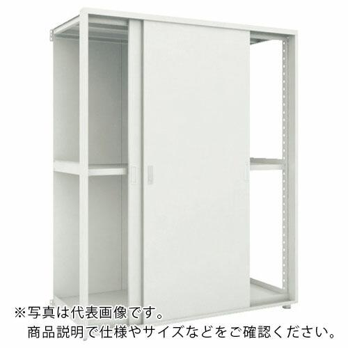 TRUSCO M2型棚 背板・引違扉付 W1200XD595 3段 連結 ( M2-6463-SK-...