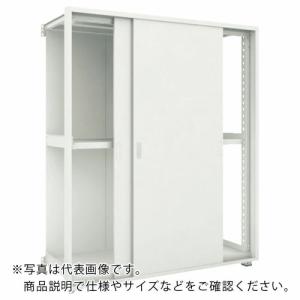 TRUSCO ( トラスコ中山 )　Ｍ３型棚　背板・引違扉付　Ｗ１８００ＸＤ７２１　３段　連結 ( M3-6673-SK-B )