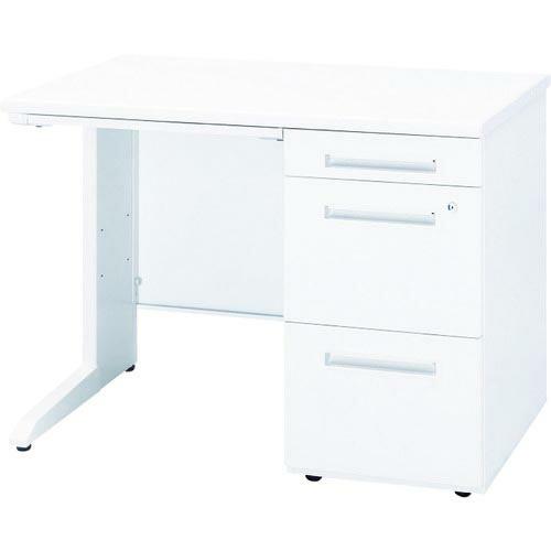 トヨスチール 右片袖机 間口1000×奥行700×高さ700 ホワイト ( 50CBL-107BRW...
