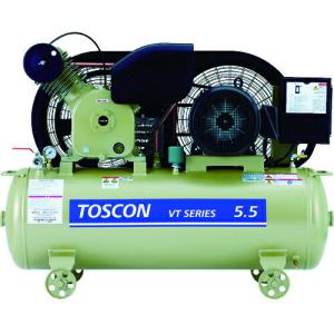 東芝 タンクマウントシリーズ 給油式 コンプレッサ(低圧) ( VT105-7T ) 東芝産業機器システム(株)｜orangetool