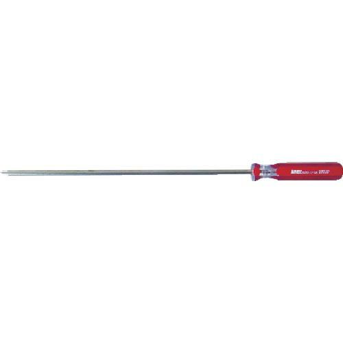 アネックス 樹脂柄ドライバー フォーラインドライバー(細軸タイプ) 刃先+2×軸長200mm 全長2...