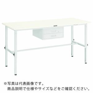 【SALE価格】TRUSCO 軽荷重作業台高さ調節式(150kg)AEM型 1800X750XH650~950 2段引出付 グリーン色 ( RAEM-1800F2 ) トラスコ中山(株)｜orangetool