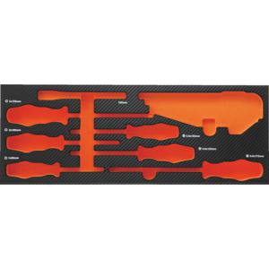 TRUSCO EVAフォーム 黒×オレンジ 3段式キャビネット用 ( TIT62SBKF2 )｜orangetool