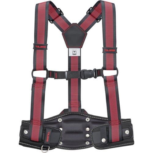 【SALE価格】タジマ サスペンダーリミテッド ライン赤・胴当てCRXセット Mサイズ ( YPLM...