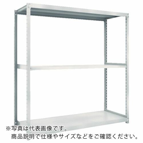 TRUSCO スチールラック M2型軽中量棚 1460X300XH1800 3段 単体 ネオグレー ...